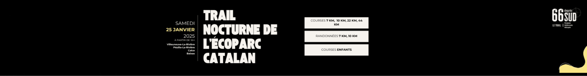 TRAIL NOCTURNE DE L'ECOPARC CATALAN banner ambilight